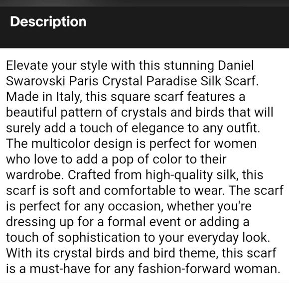 SWAROVSKI SCARF - Picture 8 of 15